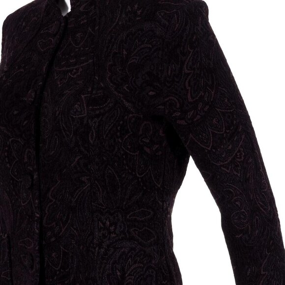 TSD Womens Jacket Small Paisley Purple Plum Two Star Dog - Picture 8 of 10